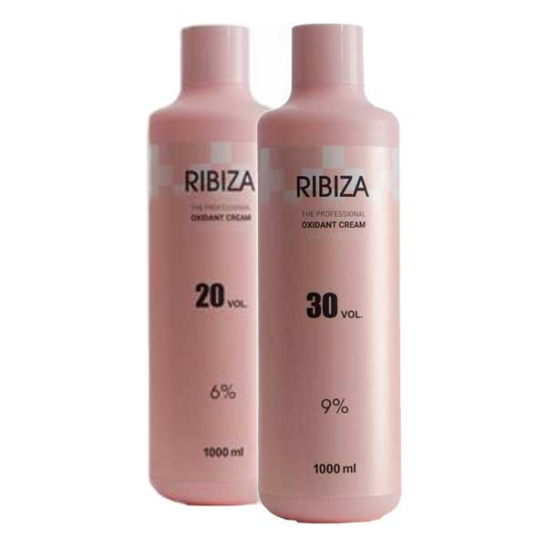 کرم اکسیدان ریبیزا 1 لیتری 6 و9 درصد مناسب رنگ و دکلره RIBIZA OXIDAN