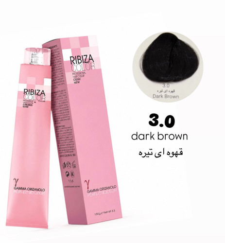 رنگ موی ریبیزا قهوه ای تیره شماره 3.0