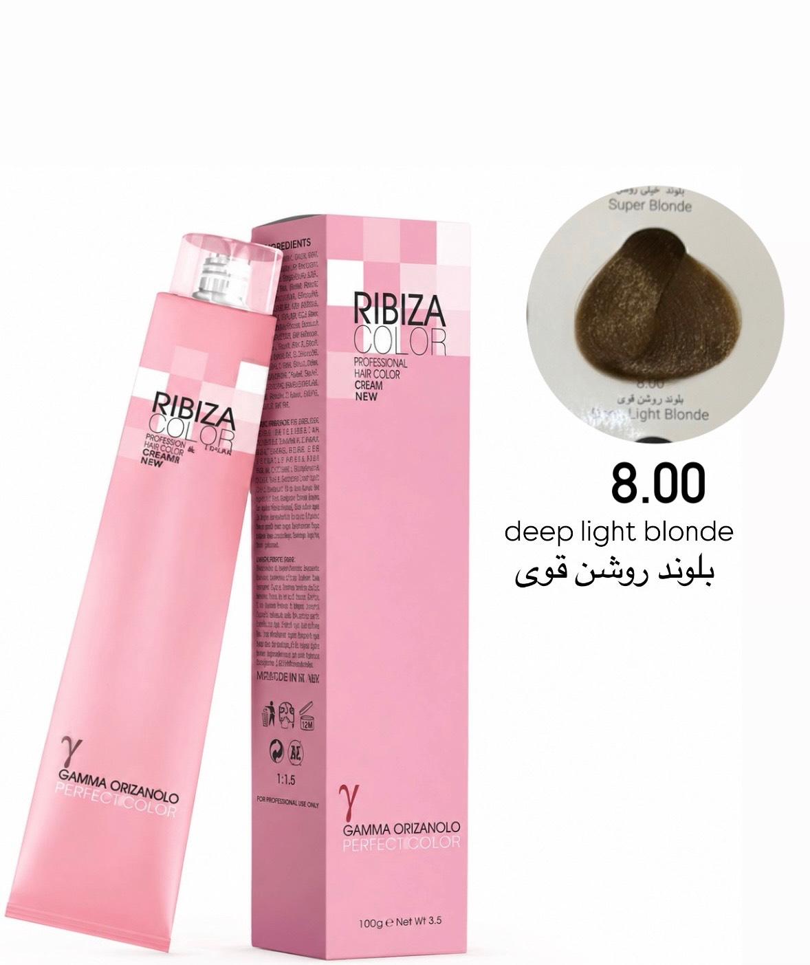 رنگ مو ریبیزا بلوند روشن قوی شماره 8.00