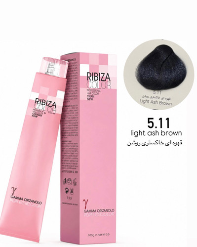 رنگ موی ریبیزا قهوه ای خاکستری تیره شماره5.11