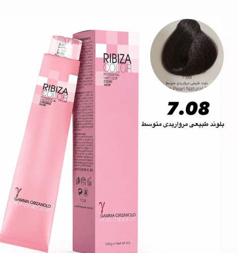رنگ موی ریبیزا بلوند طبیعی مرواریدی متوسط 7.08