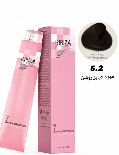 رنگ موی ریبیزا قهوه ای بژ شماره 5.2