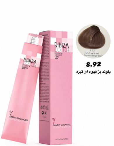 رنگ موی ریبیزا بلوند بژ قهوه ای تیره 8.92