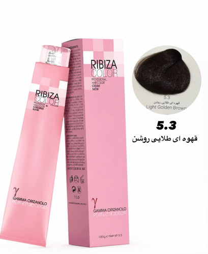 رنگ موی ریبیزا قهوه ای طلایی روشن شماره 5.3