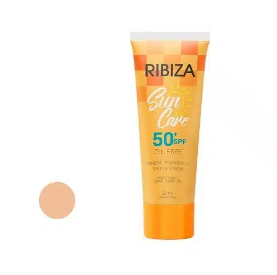 کرم ضدآفتاب رنگی ریبیزا SPF 50 شماره 01|پوشش مات و طبیعی
