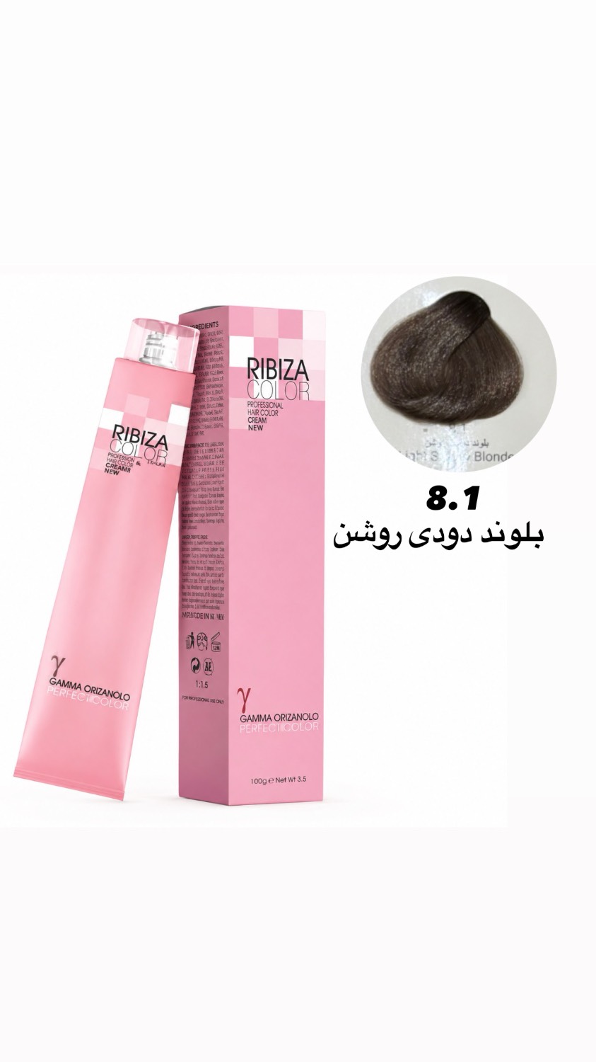 رنگ موی ریبیزا بلوند دودی روشن 8.1