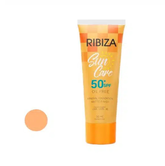 کرم ضدآفتاب رنگی ریبیزا SPF 50 شماره 02|پوشش مات و طبیعی