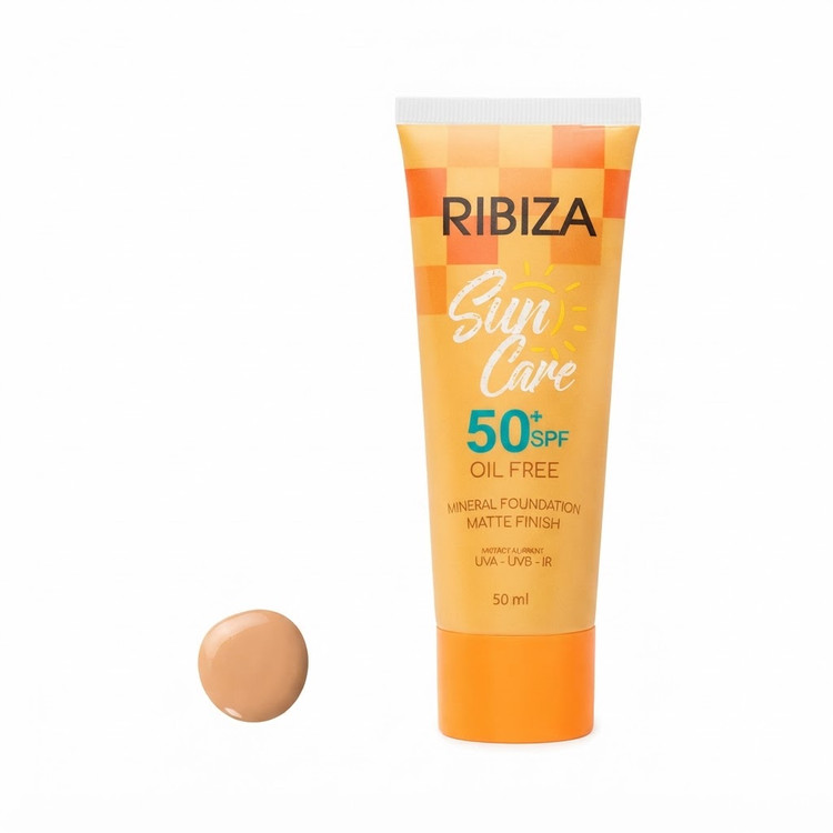 کرم ضدآفتاب رنگی ریبیزا SPF 50 شماره 04|پوشش مات و طبیعی مناسب انواع پوست